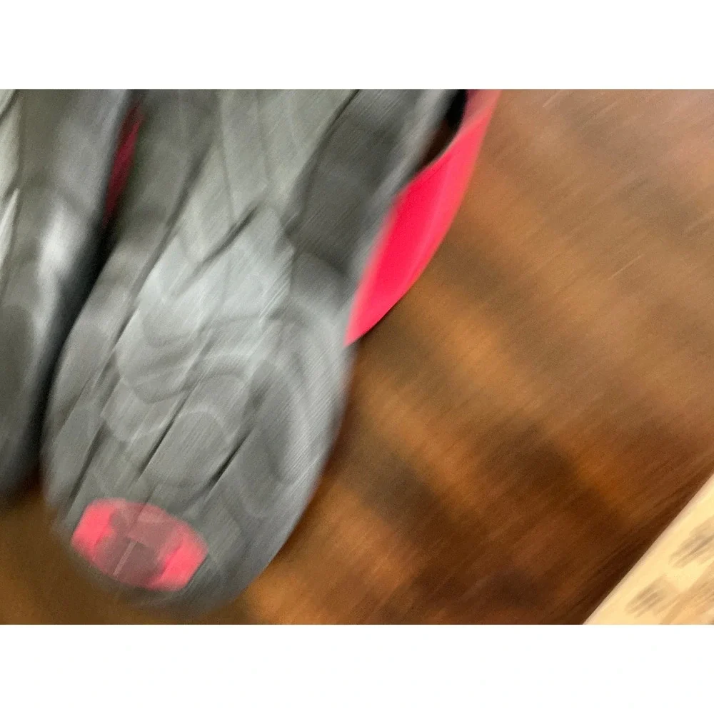 Oakley Flip Flop Sandals Red Black Logo Men Size 11 Sport Beach Slide 15030-455